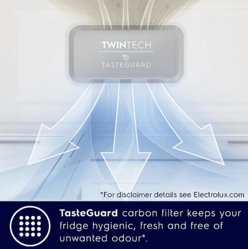 ELECTROLUX 360L Frost Free Invertor Double Door Refrigerator, Top Freezer, TasteLockAuto & TasteSeal Technology, Glossy Black Steel, UltimateTaste 300, ETB3700K-H - Image 2